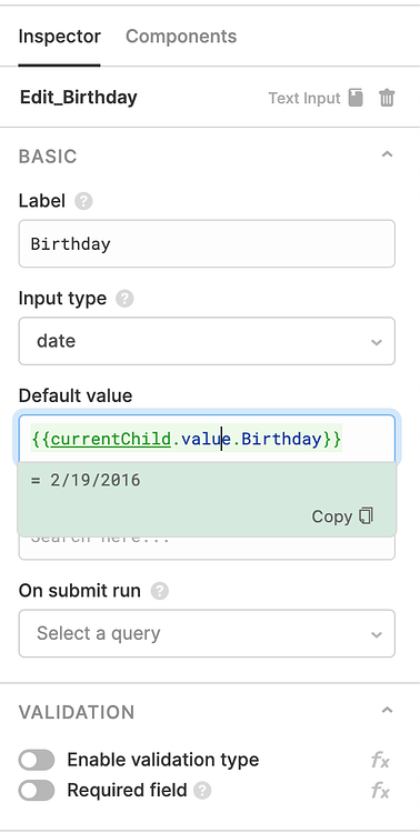 Date picker doesn't display date - 💬 App Building - Retool Forum