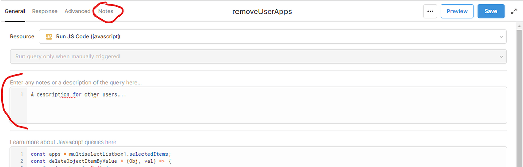 Description/ Notes Field - 💬 Feature Requests - Retool Forum