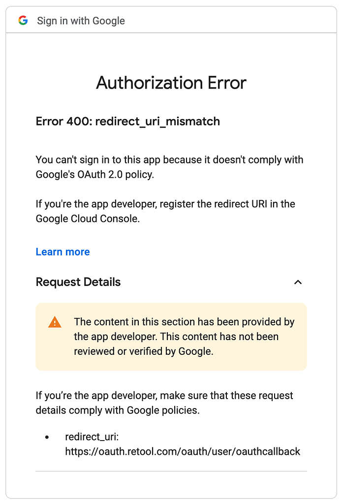 Oauth2 0 with google sheets app building retool forum