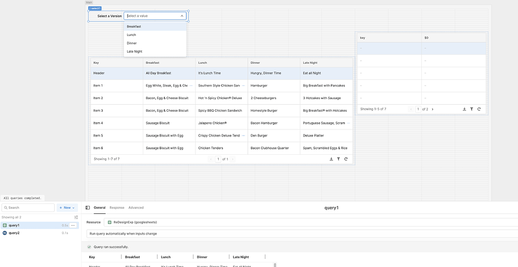 Return only 2 columns in table - 💬 App Building - Retool Forum