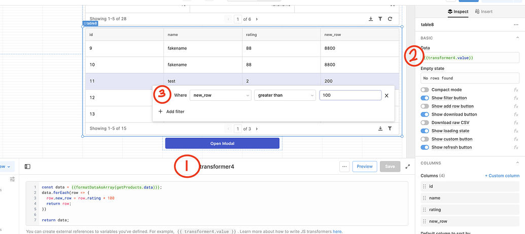 Table filter by a custom column - App Building - Retool Forum