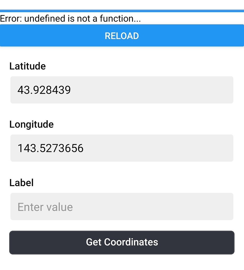 Error: undefined is not a function - Mobile app - Mapbox - App Building ...