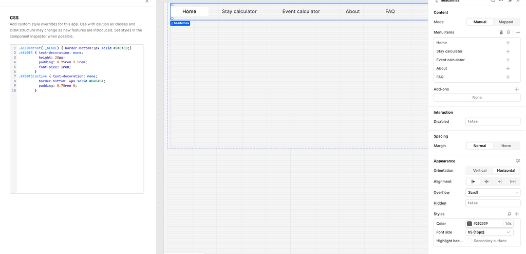 Menu Item Highlight Is it possible to customize the highlight style on menu item? - 💬 App ...