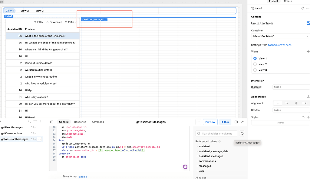 Table keeps hiding? - 💬 App Building - Retool Forum