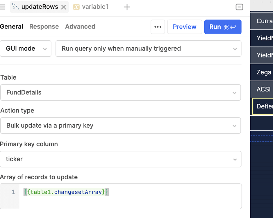 Update Row cell Mysql Database - 💬 App Building - Retool Forum
