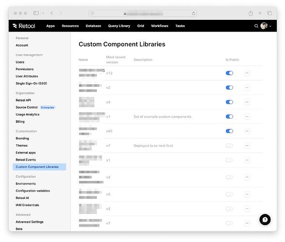 ccl settings ispublic