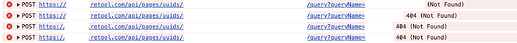 Resource Query 404s
