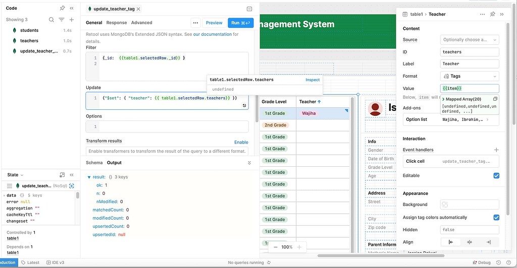 Upgrade Tags Updating tags in a table - 💬 App Building - Retool Forum