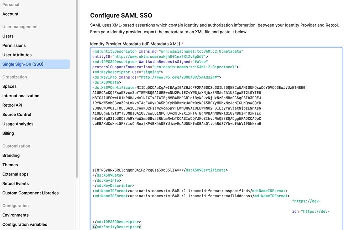 7-insert metadata into Retool SSO