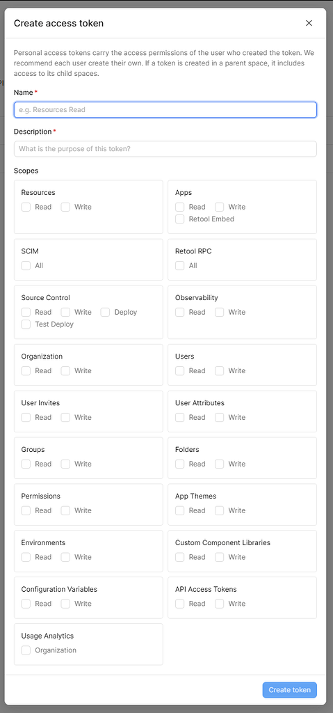 API Workflows Scope - 💬 External Apps - Retool Forum