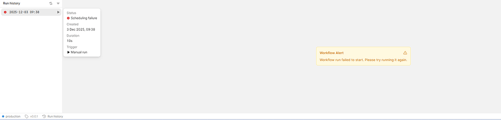 Workflows not running on Manual 'Run' or scheduled trigger - 💬 ...