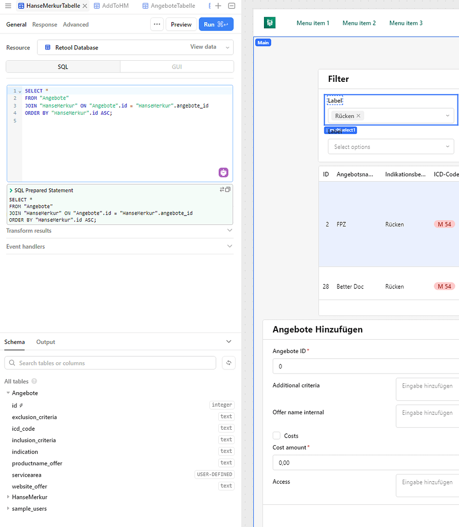 Filtering by field label name - 💬 App Building - Retool Forum