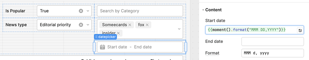 Default date in datepicker - 💬 App Building - Retool Forum