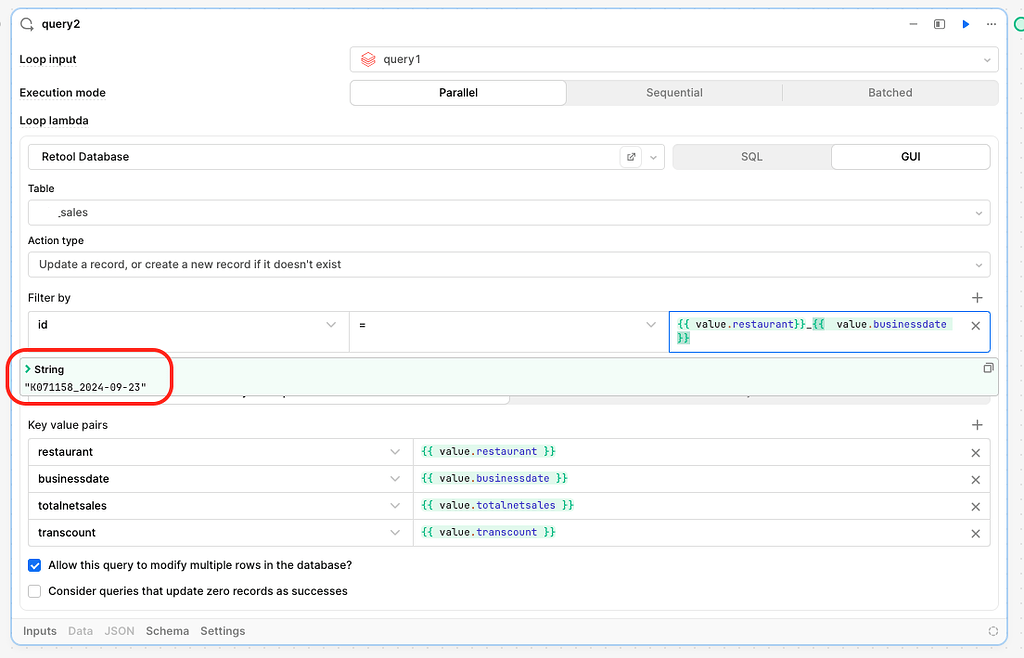 Loop query to Update DB - 💬 Workflows - Retool Forum