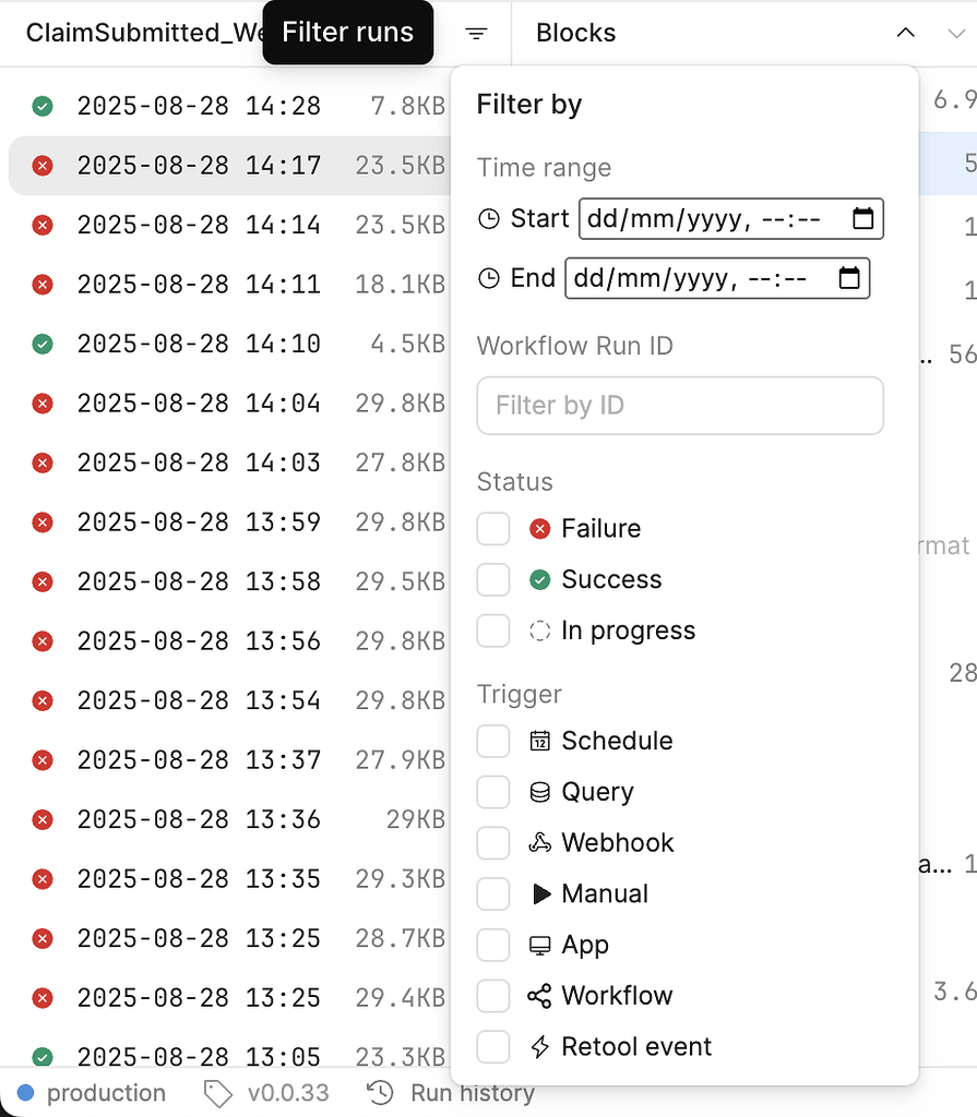 I need to filter event logs by environment - 💬 Feature Requests ...