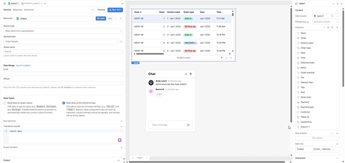 query1 snapshot