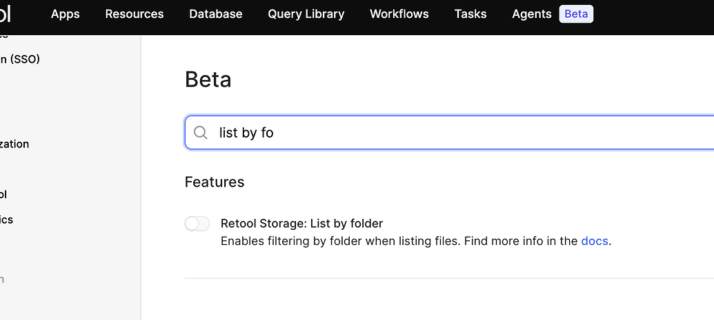 No 'folder name' option for storage retrieval - 💬 App Building - Retool ...