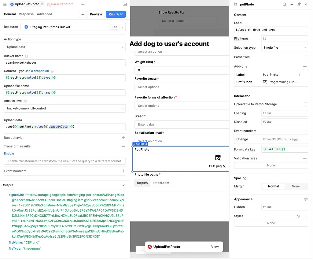 Unable to upload filezone image to Google Cloud Storage - 💬 App ...