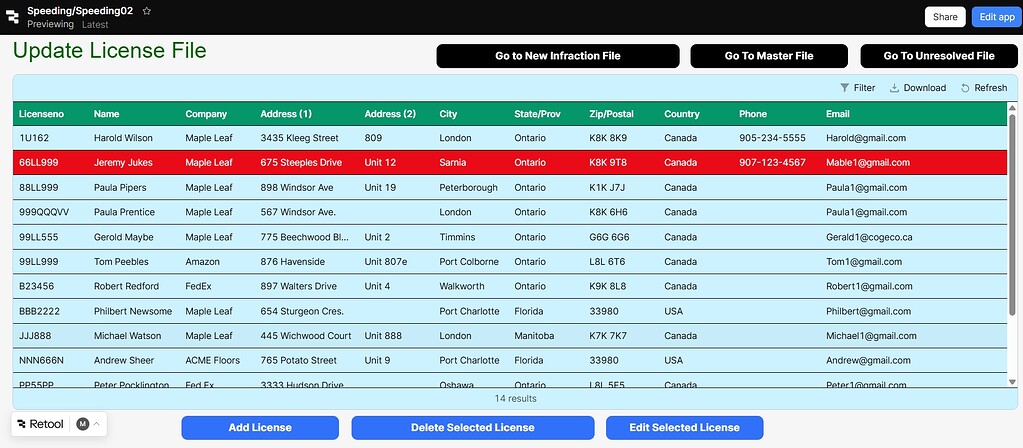 Selected Row in a table - 💬 App Building - Retool Forum
