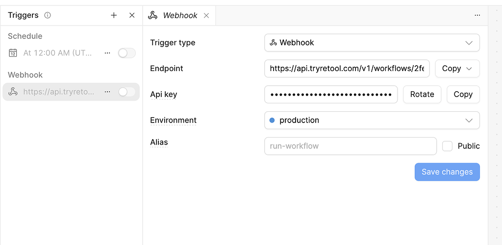 Enable OAuth for Workflow Webhook Trigger - 💬 App Building - Retool Forum