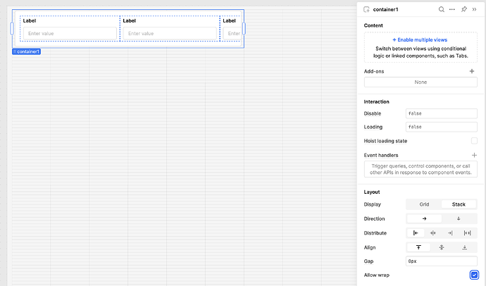Stack layout: how to wrap? - 💬 App Building - Retool Forum