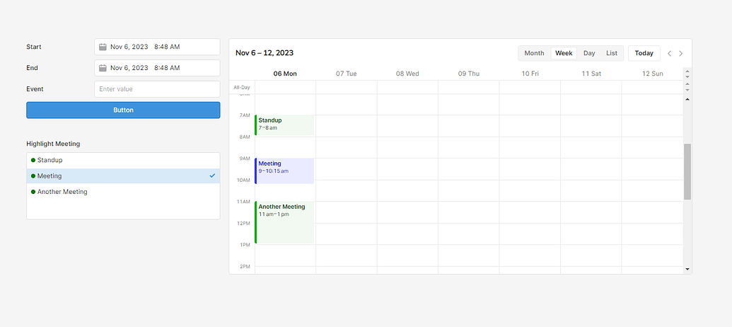 Calendar Presentation -> Mapped events with a color override? - App ...