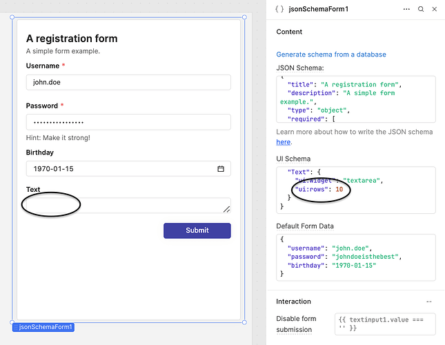 jsonSchemaForm