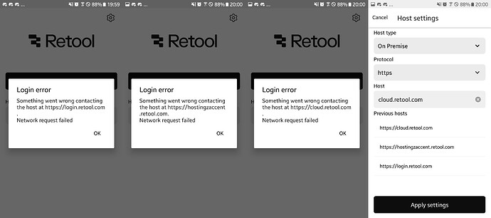Retool hosts