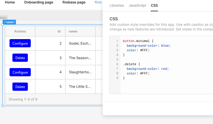 Add Class To Action Buttons In Table App Building Retool Forum