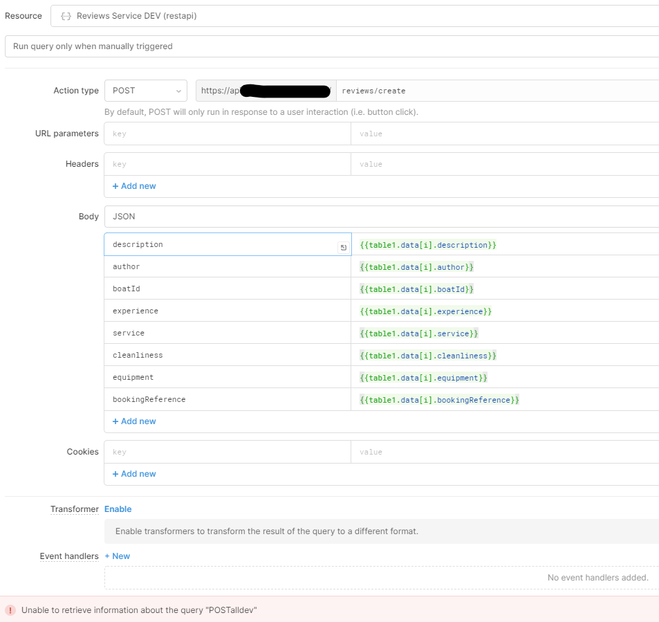 Firing An API Request For Each Row In A Table Queries And Resources 