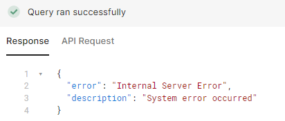 Raw JSON Error