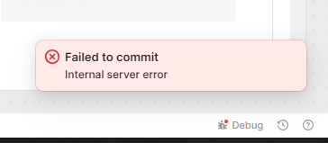 Retool_Commit_Failed