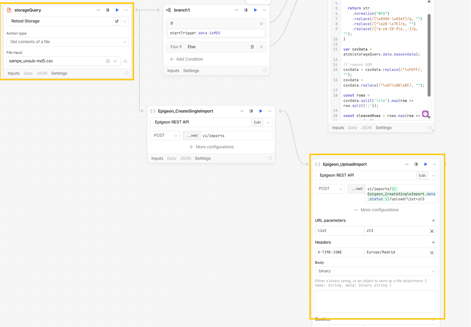 String Workflow How to use Binary String Data from Retool Storage in Retool Workflows ...