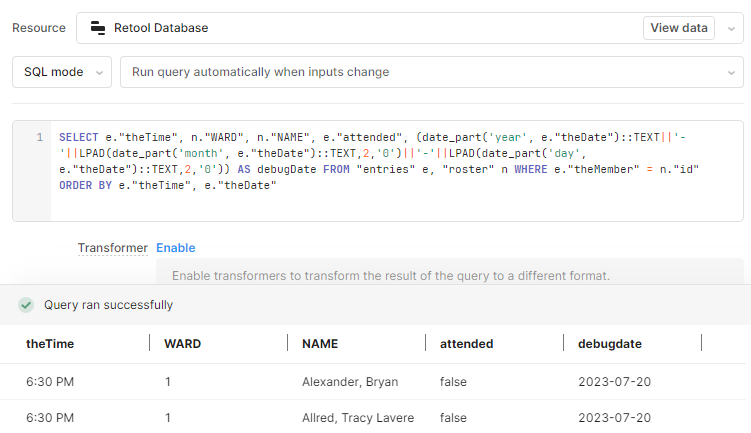 Querying the Day One Database