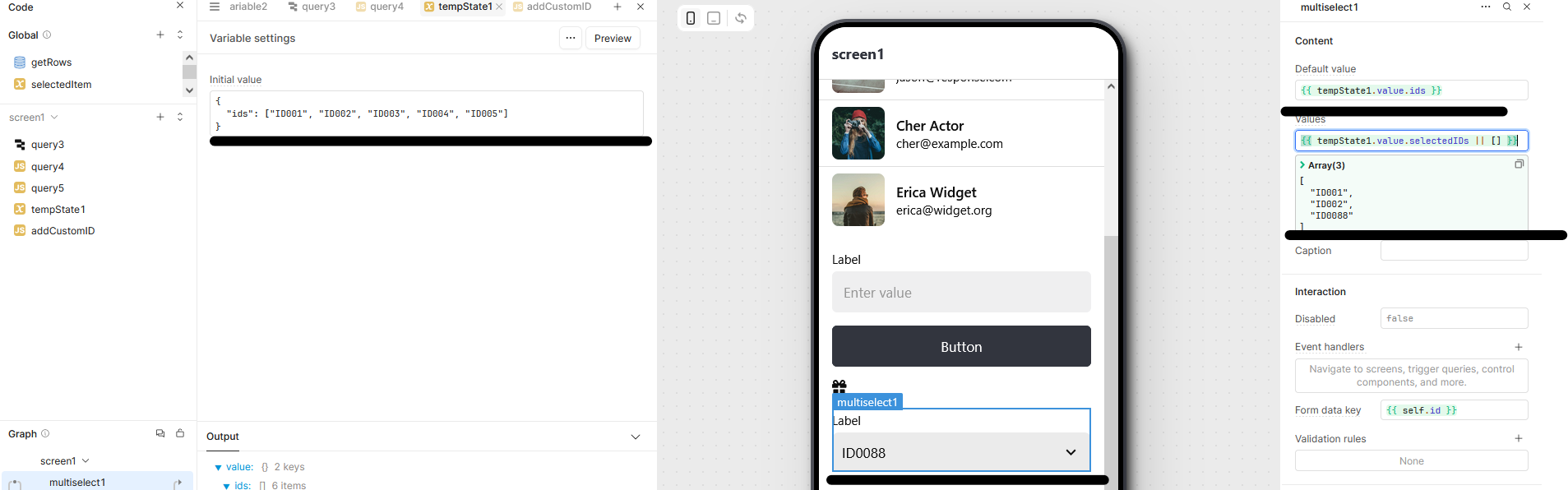 Multiselect Custom Values - 💬 Mobile - Retool Forum