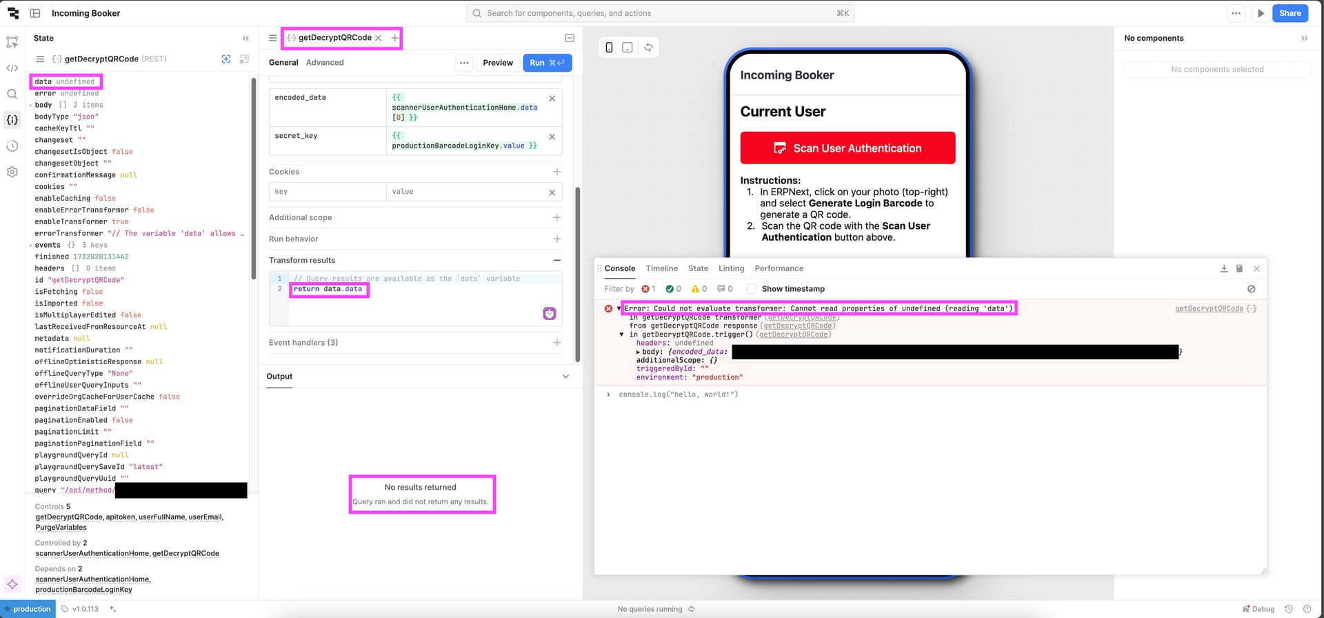 REST API Resource Query returns "data" on Mobile but not on Web - 💬 ...